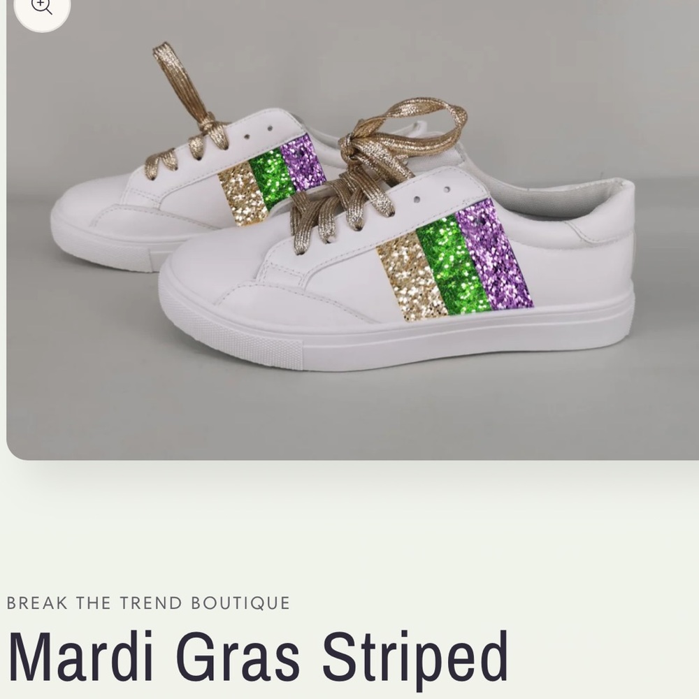 Mardi Gras Striped Sneaker